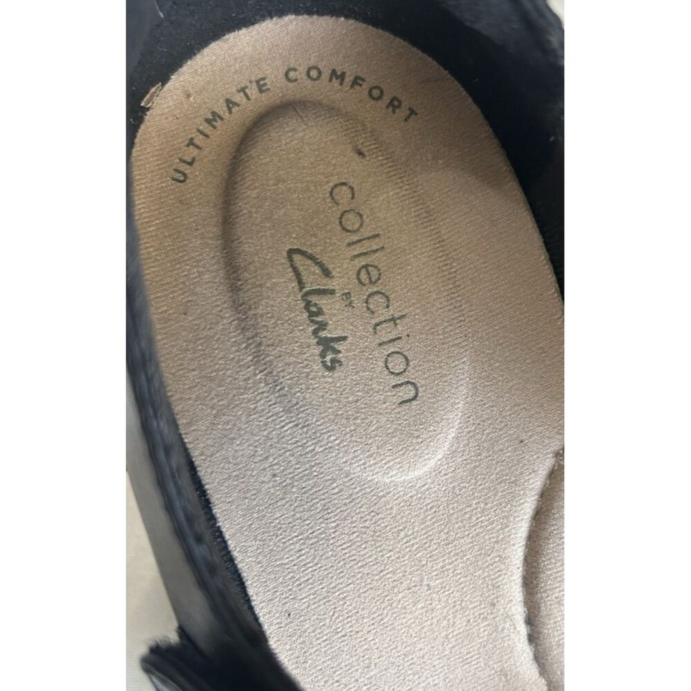 Clarks Women's 8M Emslie Lulin Black Mary Jane Pumps Block Heels Comfort - Picture 11 of 12